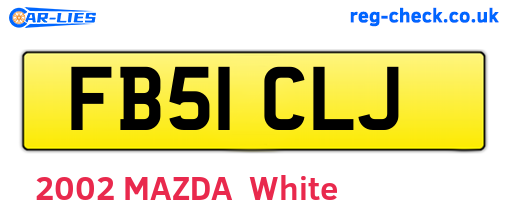 FB51CLJ are the vehicle registration plates.