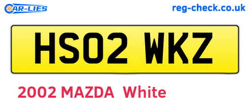 HS02WKZ are the vehicle registration plates.