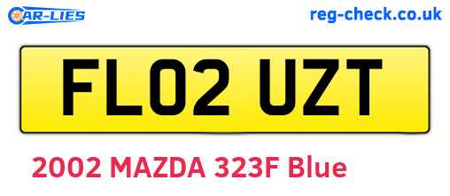 FL02UZT are the vehicle registration plates.