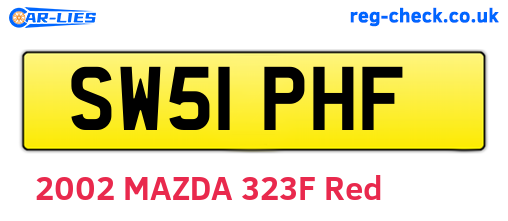 SW51PHF are the vehicle registration plates.