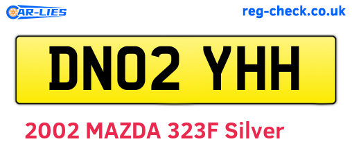 DN02YHH are the vehicle registration plates.