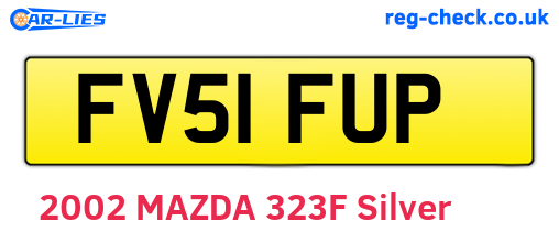 FV51FUP are the vehicle registration plates.