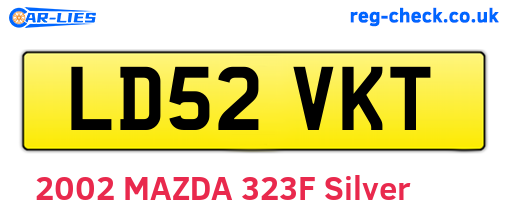 LD52VKT are the vehicle registration plates.
