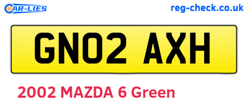 GN02AXH are the vehicle registration plates.