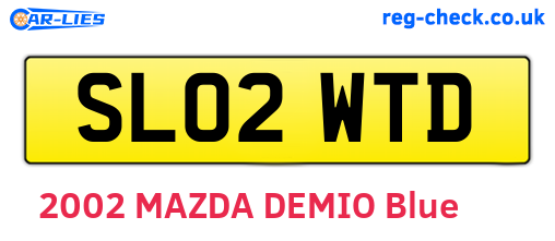 SL02WTD are the vehicle registration plates.