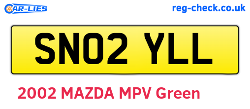 SN02YLL are the vehicle registration plates.