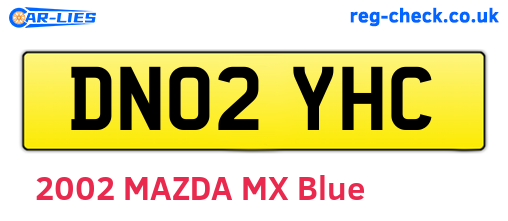 DN02YHC are the vehicle registration plates.