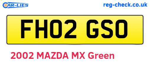 FH02GSO are the vehicle registration plates.