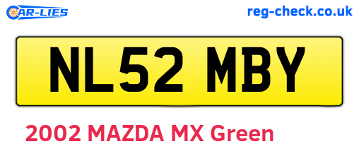 NL52MBY are the vehicle registration plates.