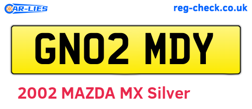 GN02MDY are the vehicle registration plates.