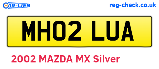 MH02LUA are the vehicle registration plates.