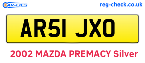 AR51JXO are the vehicle registration plates.