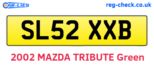 SL52XXB are the vehicle registration plates.