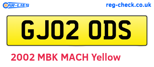 GJ02ODS are the vehicle registration plates.