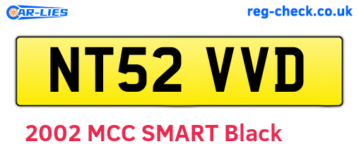 NT52VVD are the vehicle registration plates.