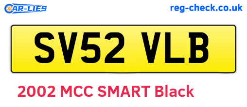 SV52VLB are the vehicle registration plates.