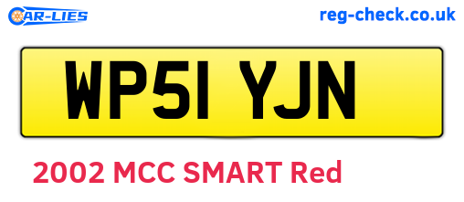WP51YJN are the vehicle registration plates.