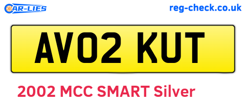 AV02KUT are the vehicle registration plates.