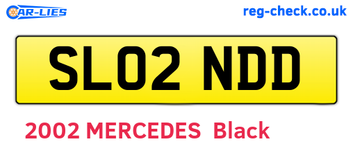 SL02NDD are the vehicle registration plates.