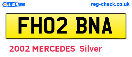 FH02BNA are the vehicle registration plates.