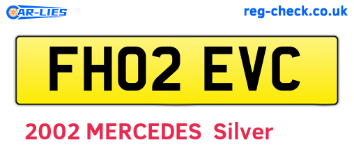 FH02EVC are the vehicle registration plates.