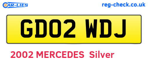GD02WDJ are the vehicle registration plates.