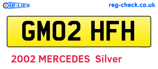 GM02HFH are the vehicle registration plates.