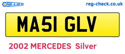 MA51GLV are the vehicle registration plates.