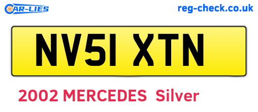 NV51XTN are the vehicle registration plates.