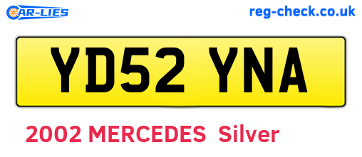 YD52YNA are the vehicle registration plates.