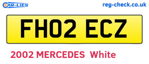 FH02ECZ are the vehicle registration plates.