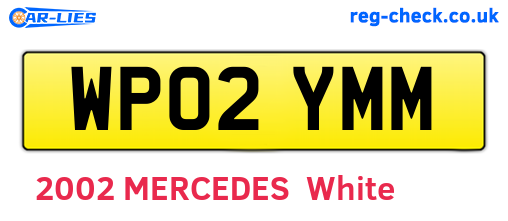 WP02YMM are the vehicle registration plates.