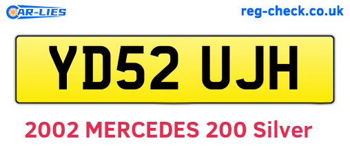 YD52UJH are the vehicle registration plates.