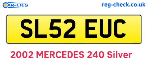 SL52EUC are the vehicle registration plates.