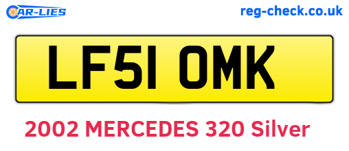LF51OMK are the vehicle registration plates.