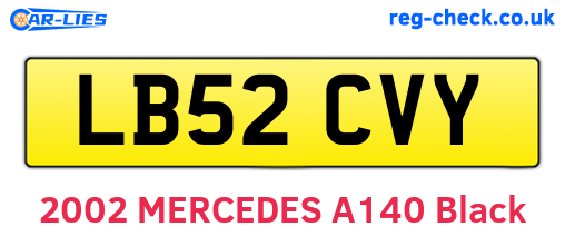 LB52CVY are the vehicle registration plates.