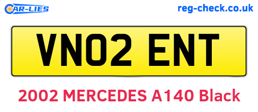 VN02ENT are the vehicle registration plates.