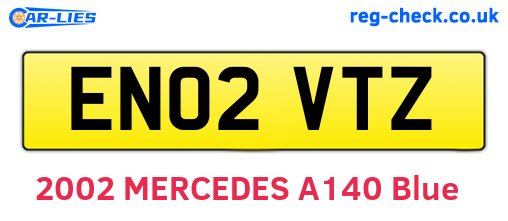 EN02VTZ are the vehicle registration plates.
