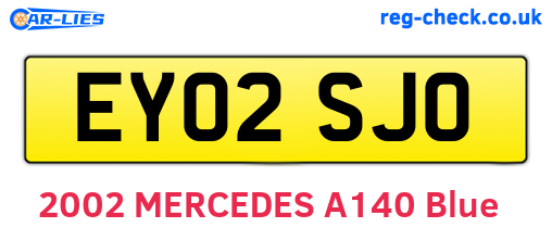 EY02SJO are the vehicle registration plates.
