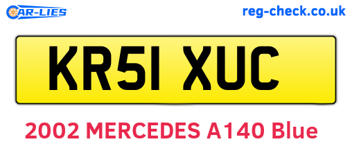 KR51XUC are the vehicle registration plates.