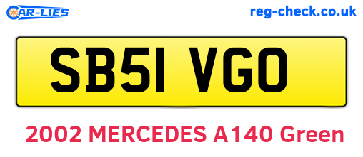 SB51VGO are the vehicle registration plates.