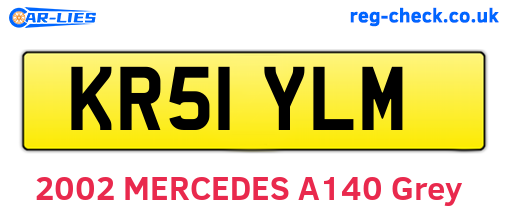 KR51YLM are the vehicle registration plates.