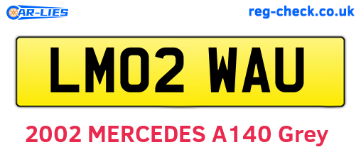 LM02WAU are the vehicle registration plates.