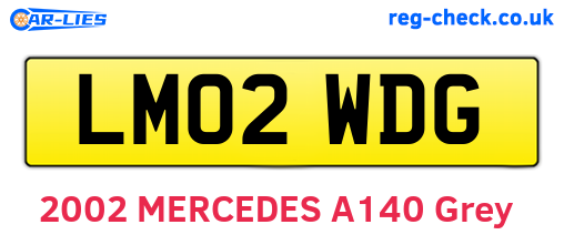 LM02WDG are the vehicle registration plates.