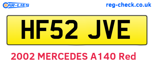 HF52JVE are the vehicle registration plates.