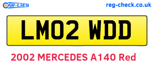 LM02WDD are the vehicle registration plates.