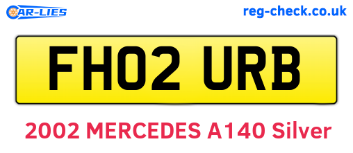 FH02URB are the vehicle registration plates.