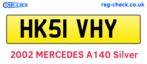 HK51VHY are the vehicle registration plates.