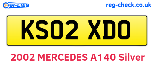 KS02XDO are the vehicle registration plates.