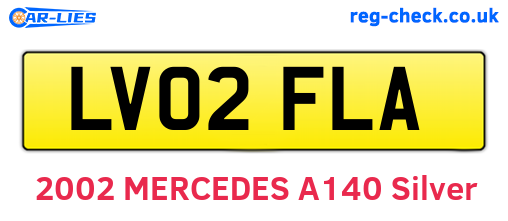 LV02FLA are the vehicle registration plates.